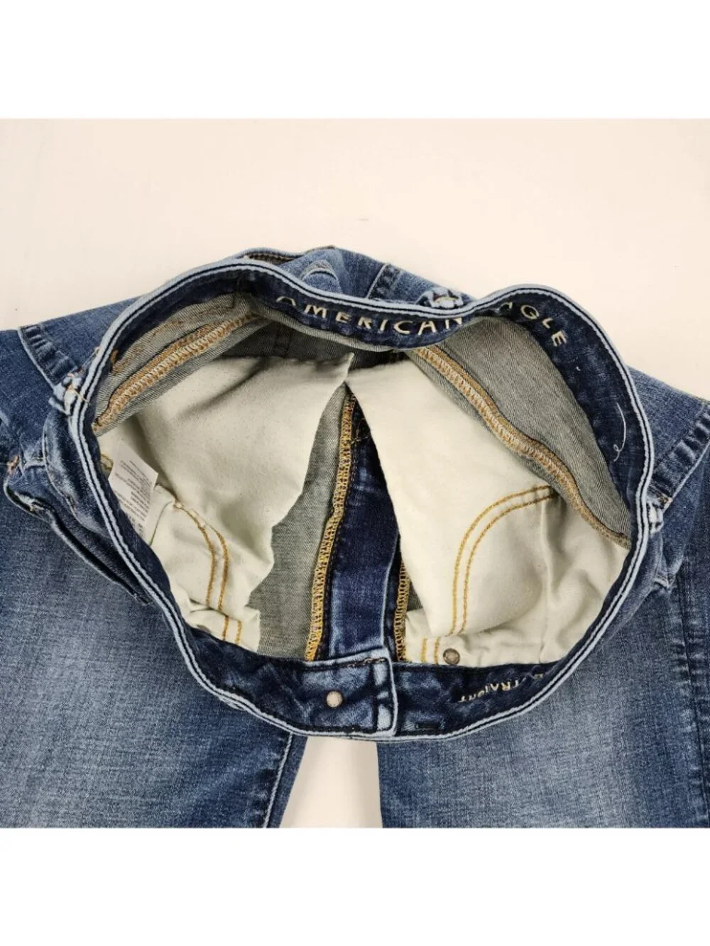 American Eagle Jeans Mens 29x32 Blue Airflex + Relaxed Straight Denim